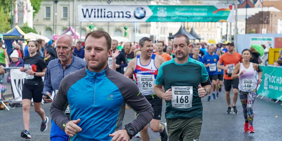 Runners in the Half Marathon.