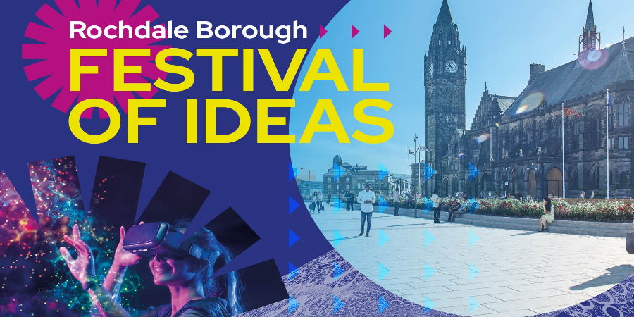 Festival of ideas logo.