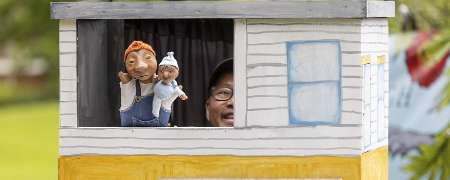 Performance of the story of the scary noise.