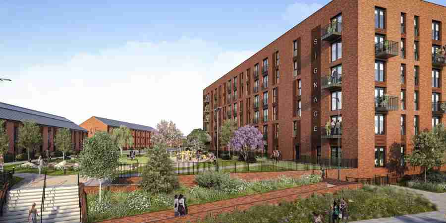 Artist impression of Station Gardens.