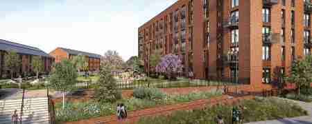 Artist impression of Station Gardens.