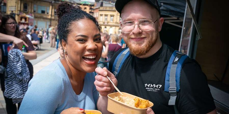 Visitors to Street Eat.