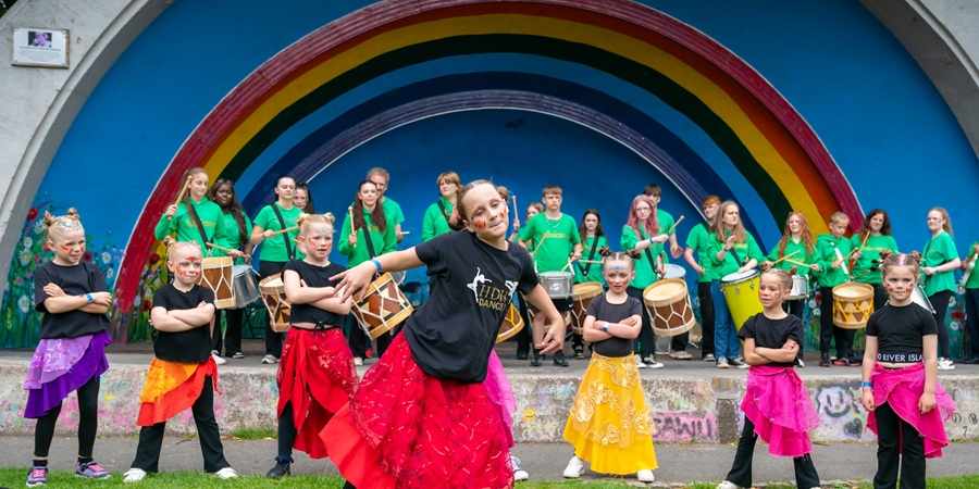 Dance performance in Queens Park.