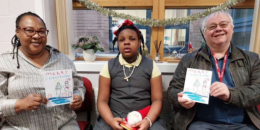 Delphine, Hephzibah and Councillor Neil Emmott.