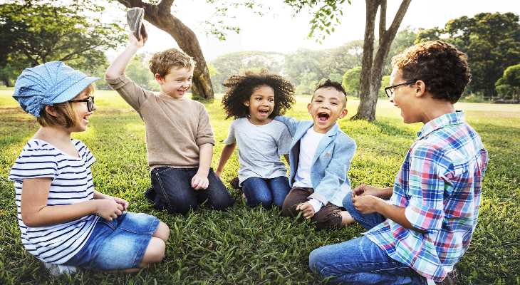 Children playing.