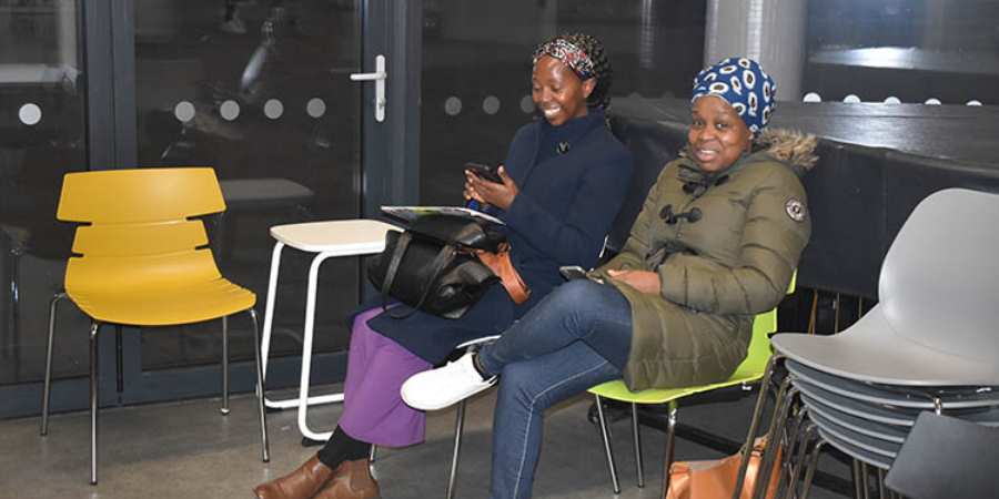 Waiting area at the Music Service.