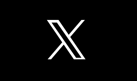 X logo.