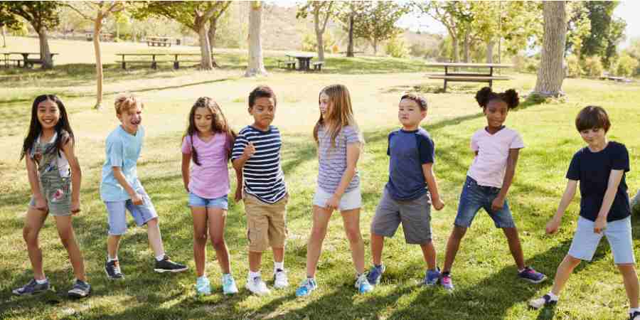 Children playing.