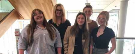 Emma Johnson, Jadan Turner, Cayla Foster, Nicola Delaney and Milly Thompson.