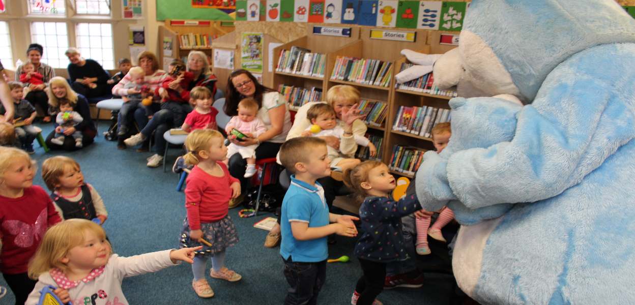 A Bookstart Bear event at Heywood Library.