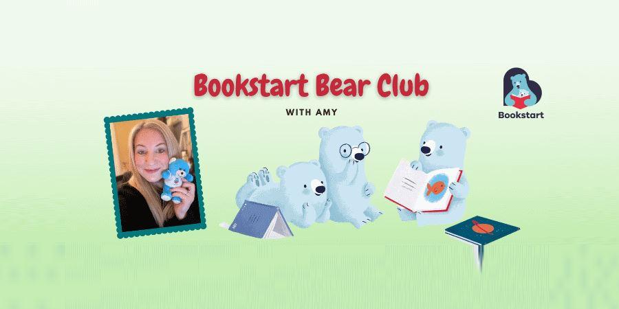 Bookstart Club with Amy logo.