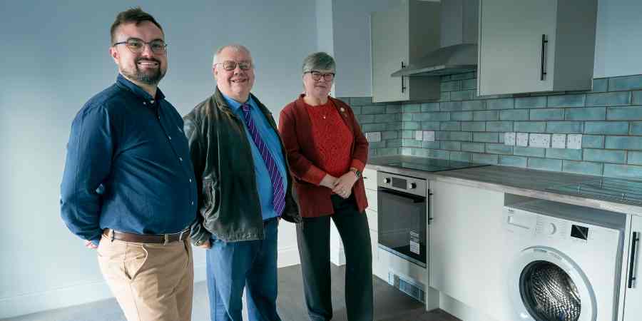 Councillors Danny Meredith, Neil Emmott and Janet Emsley.