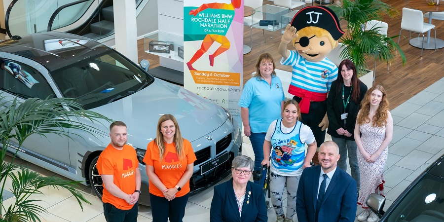 Councillor Janet Emsley at Williams BMW Rochdale.