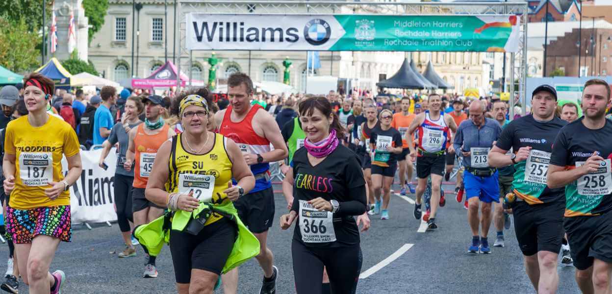 Runners at the Half Marathon.