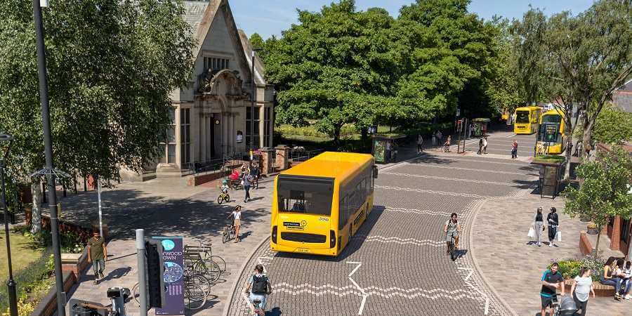 Artist impression of redeveloped Heywood town centre.