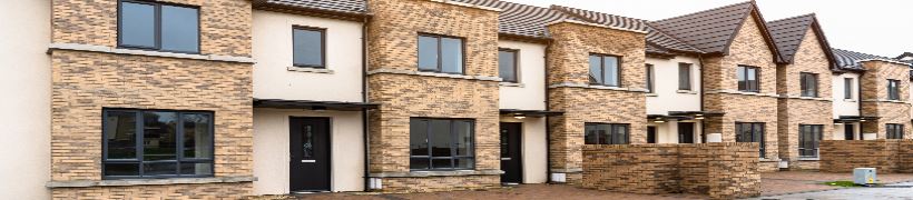 A row of new build houses.