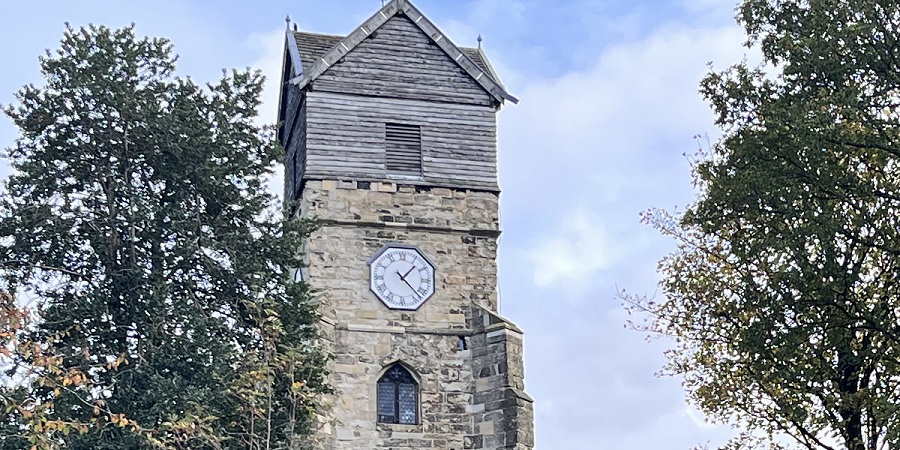Clock tower of St Leonard's Church.