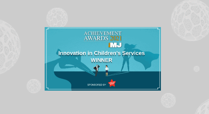 MJ Childrens Services Winner, MJ logo.