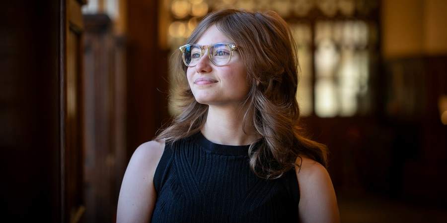 Sasha Mostafa in the Great Hall.