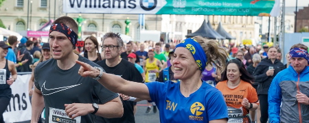 Runners in the Half Marathon.