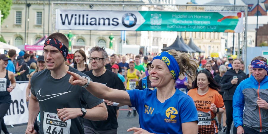 Runners in the Half Marathon.