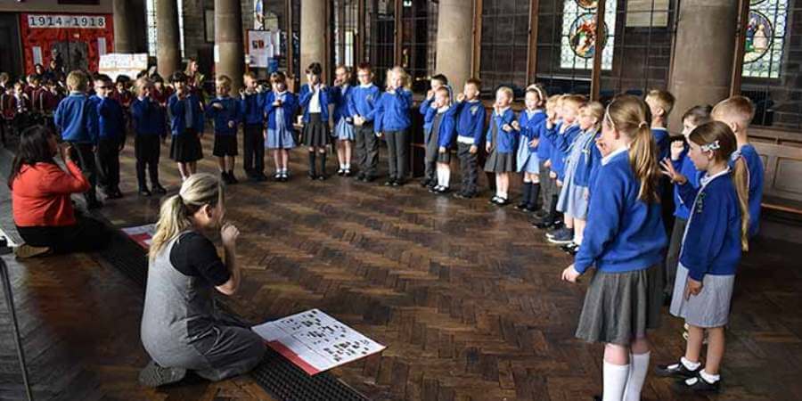 Whole Group Performance at St Marys in the Baum Church.