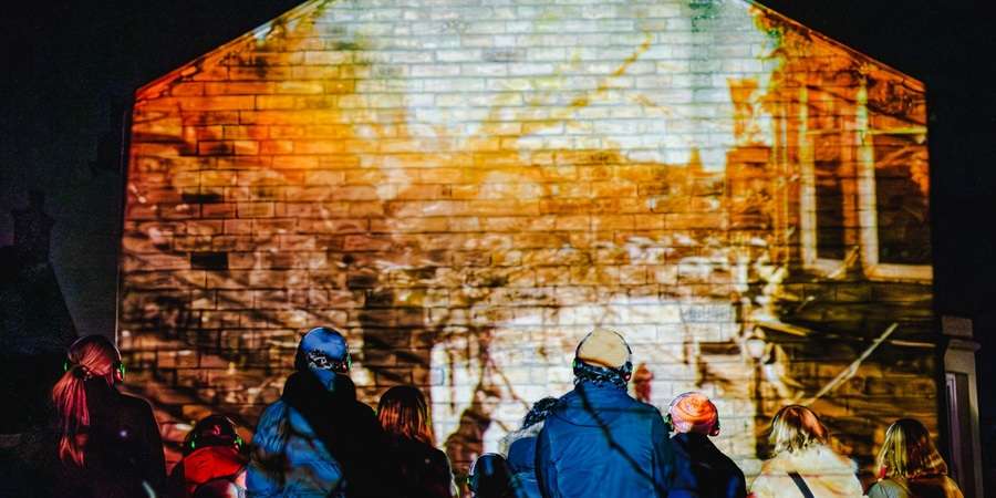 Projection onto a wall.