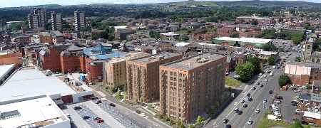 The Upperbanks development in Rochdale town centre.
