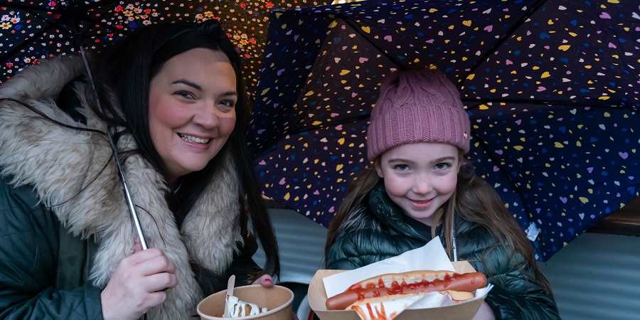 Guests at the Rochdale Christmas Lights switch-on.